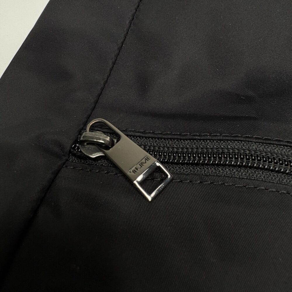 TUMI Voyageur Just in Case Black Nylon Backpack Monogrammed "SJN" - Picture 4 of 12